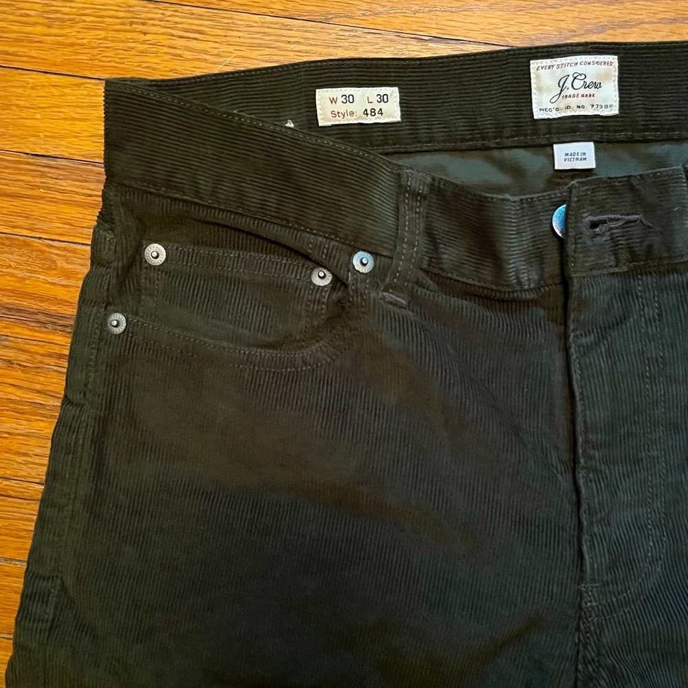 Mens Jcrew Slim fit corduroy pants 30/30 brand new